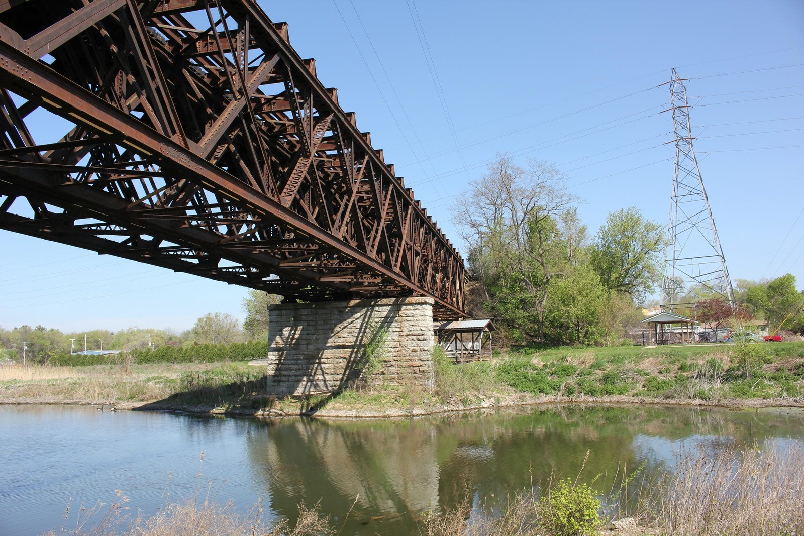 Looking north from span #5